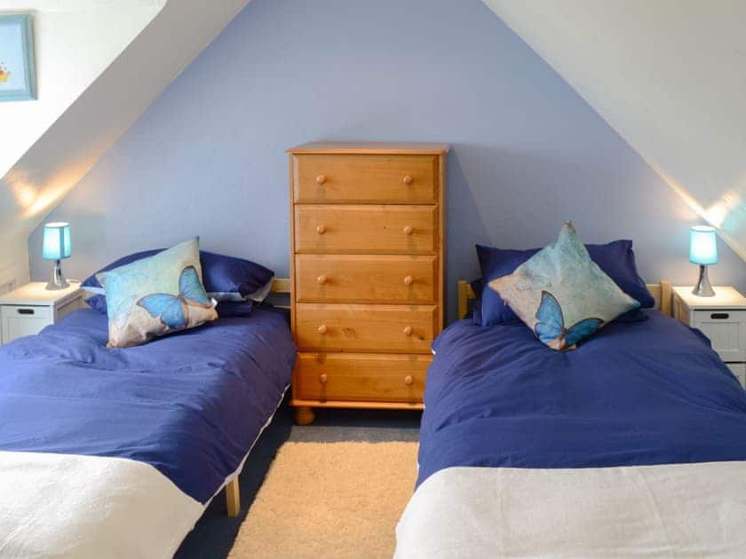 Twin bedroom | Kate’s Croft, Gartymore, near Helmsdale