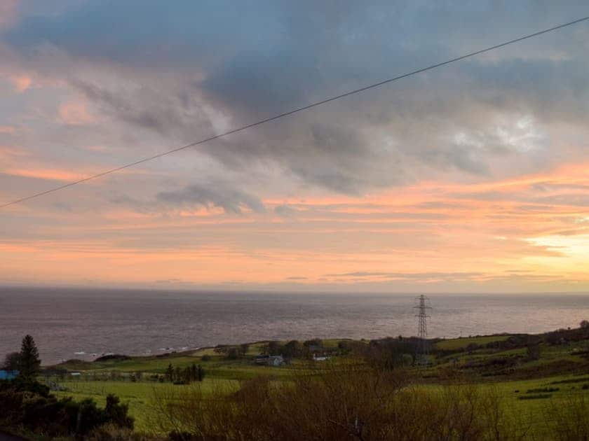 Stunning sunset views from the property | Kate’s Croft, Gartymore, near Helmsdale