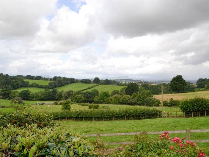Panoramic views of the surrounding countryside | White Hill Farm Cottage, Wonastow, near Monmouth