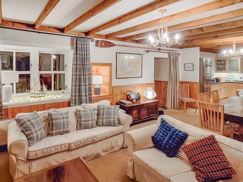 Open plan living/dining room/kitchen | Sanctuary Cottage, Milton, Applecross