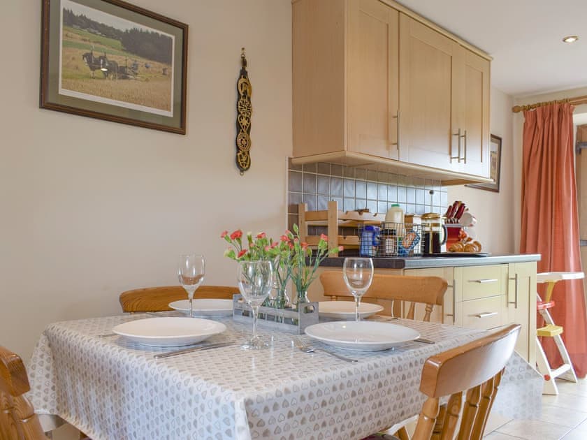 Convenient dining area within kitchen | The Ploughmans - Loch Lomond Farm Cottages, Balfron Station, near Stirling