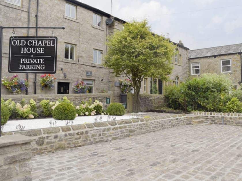 Attractive private parking area for 3 cars | Old Chapel House, Barnoldswick