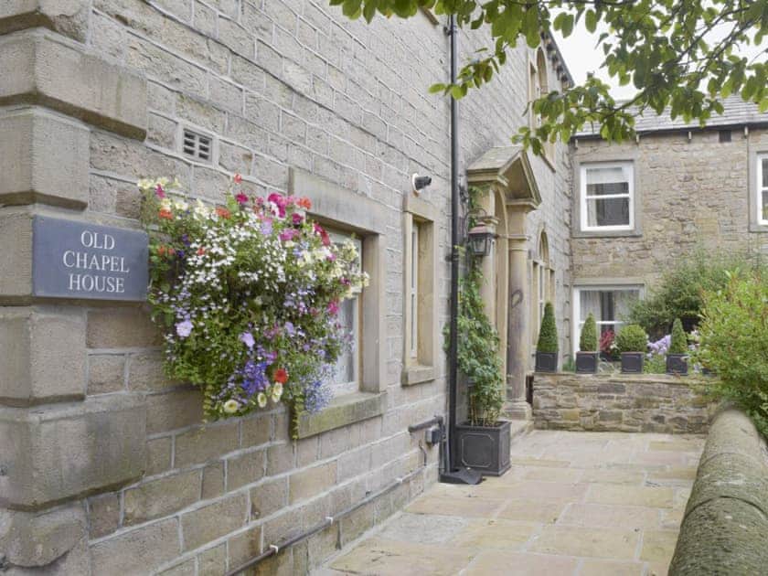 Characterful stone-paved entrance area | Old Chapel House, Barnoldswick