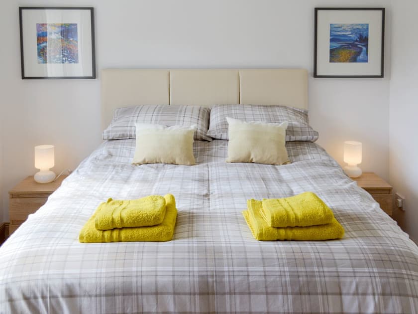Relaxing double bedroom | Larch Cottage, Ballachulish, near Fort William