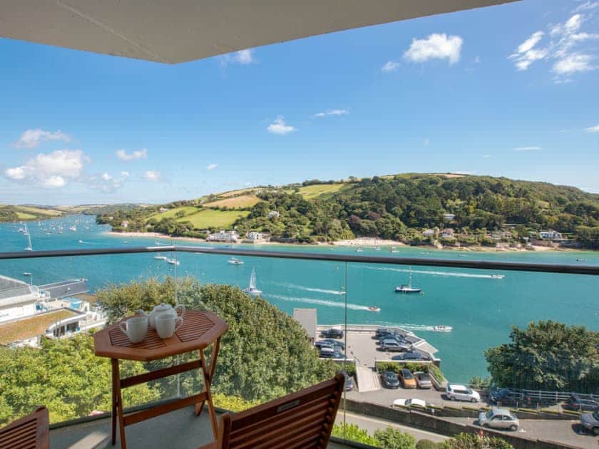 Fantastic views of the surrounding area from the  balcony | Poundstone Court 8, Salcombe
