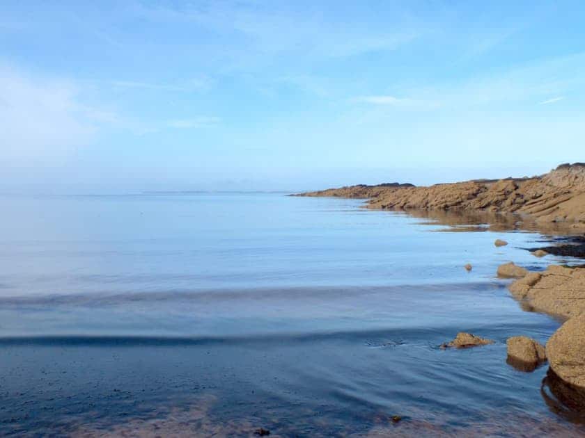 Kirkandrews, the locals ’Swiming beach’ | Gullieside Cottage, Kirkandrews, near Kirkcudbright