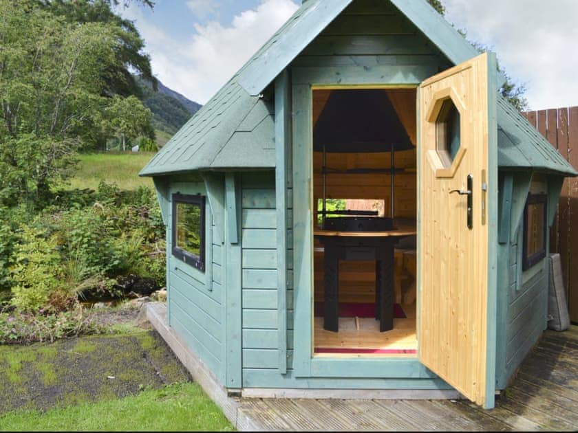 Characterful BBQ hut | River Mill House, Ballachulish, near Fort William