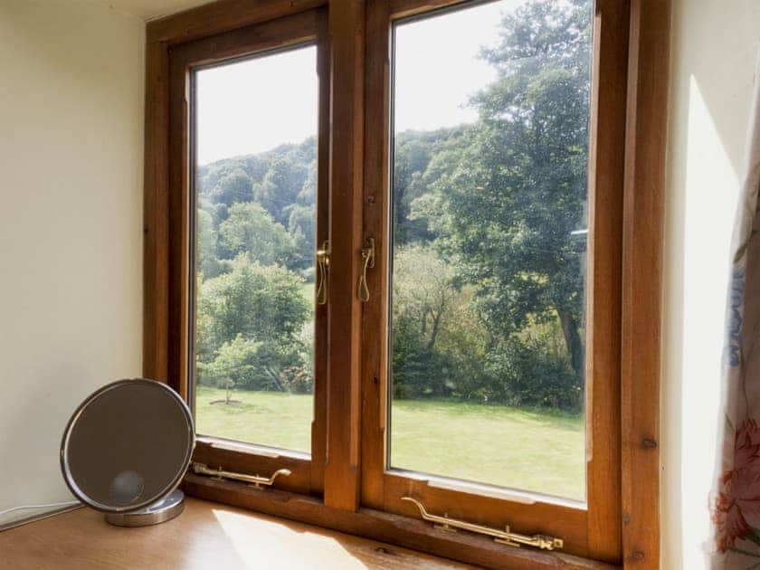 Fantastic views of the valley from the bedroom | Hanger Mill Barn, Salcombe