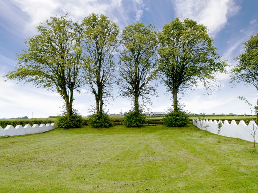 Garden and view | Bonshawside Farmhouse, Kirtlebridge, near Annan