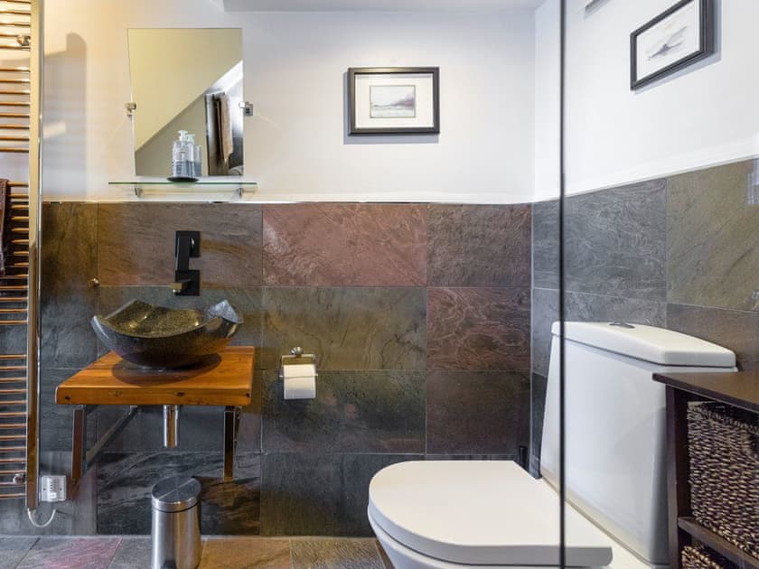 Modern family bathroom | Fern Cottage, Ardentinny near Dunoon