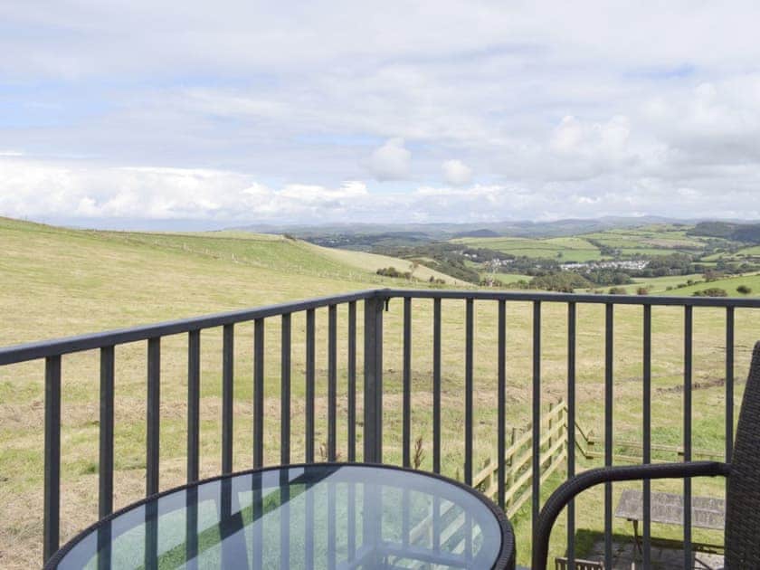 Balcony accessed from family bedroom | No 1 Pengraig Draw - Pengraig Cottages, Near Llanfarian