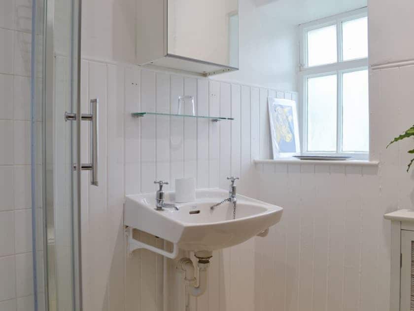 Shower room with standalone shower cubicle | Garden Cottage, Strachur, near Dunoon