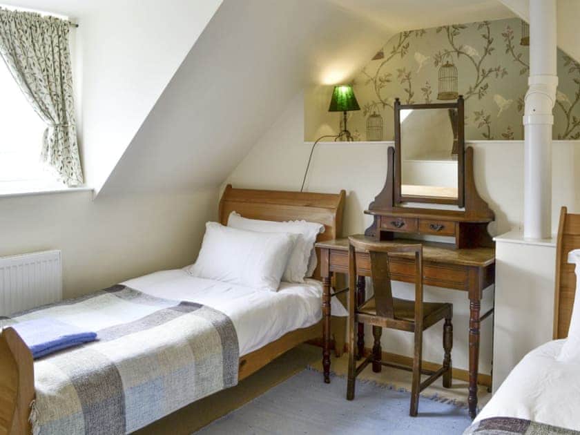 Characterful twin bedroom | Hume Orchard Steading, Hume, near Kelso