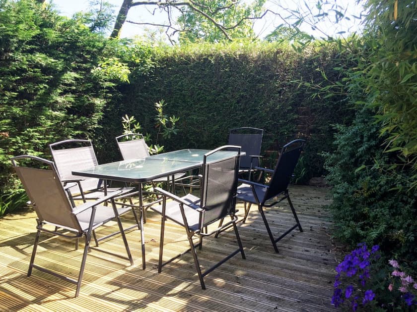Private decked area with outdoor furniture | Staveley House - Staveley House & Staveley House Apartment, Staveley