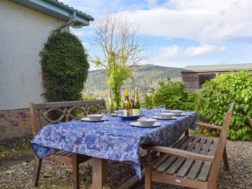 Attractive sitting out area | Afton, Aberfeldy