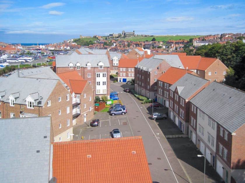 View looking towards Whitby Abbey with the holiday accommodation in the foreground | Demeter House, Whitby
