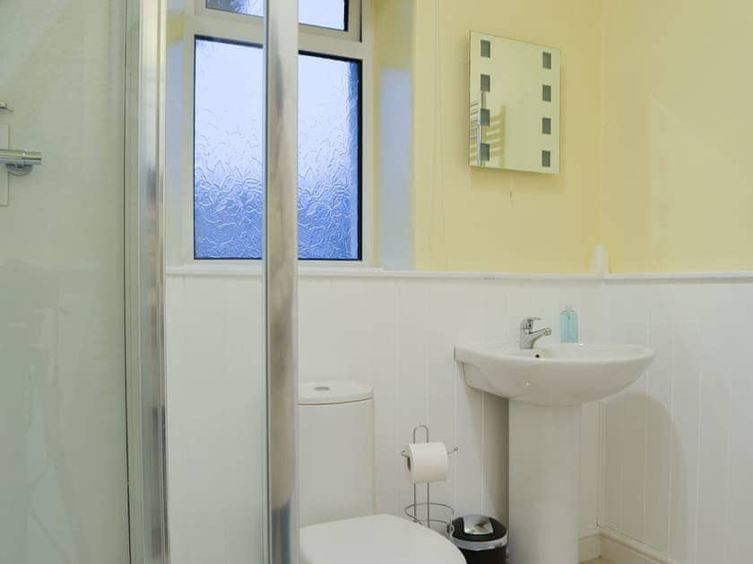 Shower room with cubicle and heated towel rail | Chartfield, Windermere