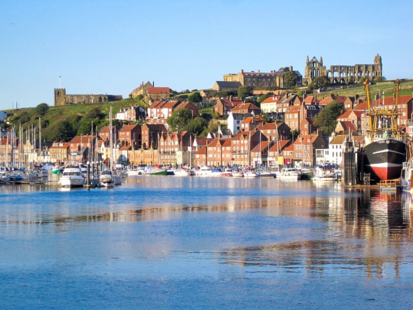 Whitby Harbour with Abbey in background | Demeter House, Whitby