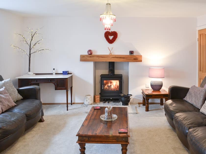 Warm & cosy living room with wood burner | The Dun Cow - Dun Cow Cottages, Bishop Middleham, near Durham