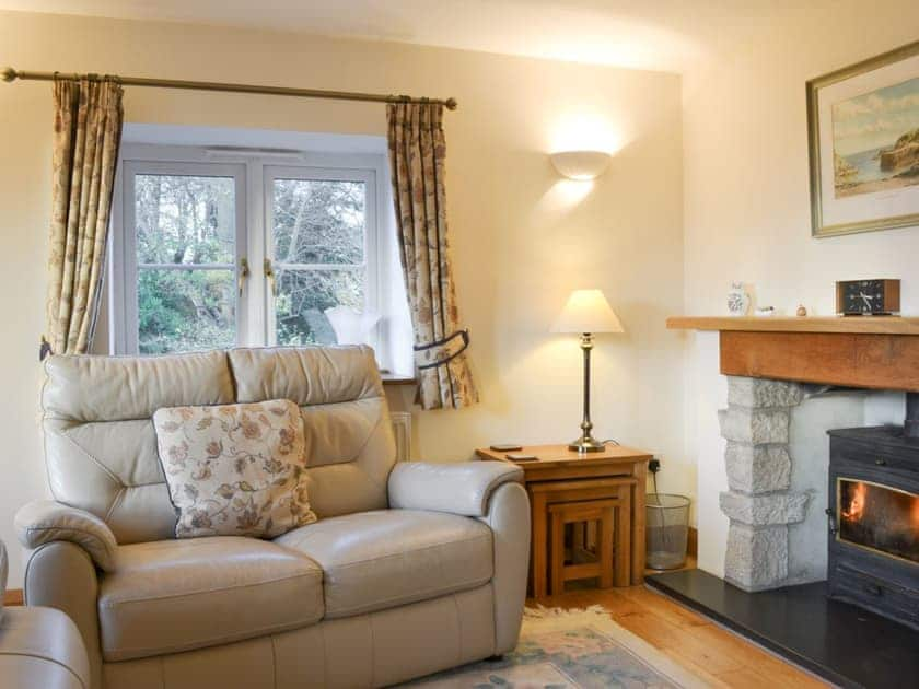 Cosy living room with woodburner | Wren Cottage, Ross-on-Wye