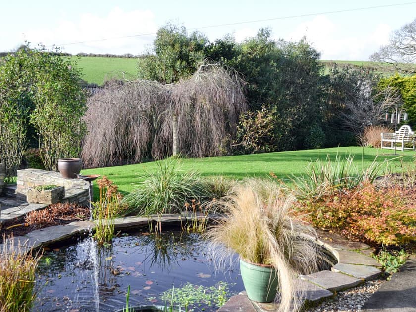 Garden with pond | Moonrakers, Ruan Lanihorne, near Truro