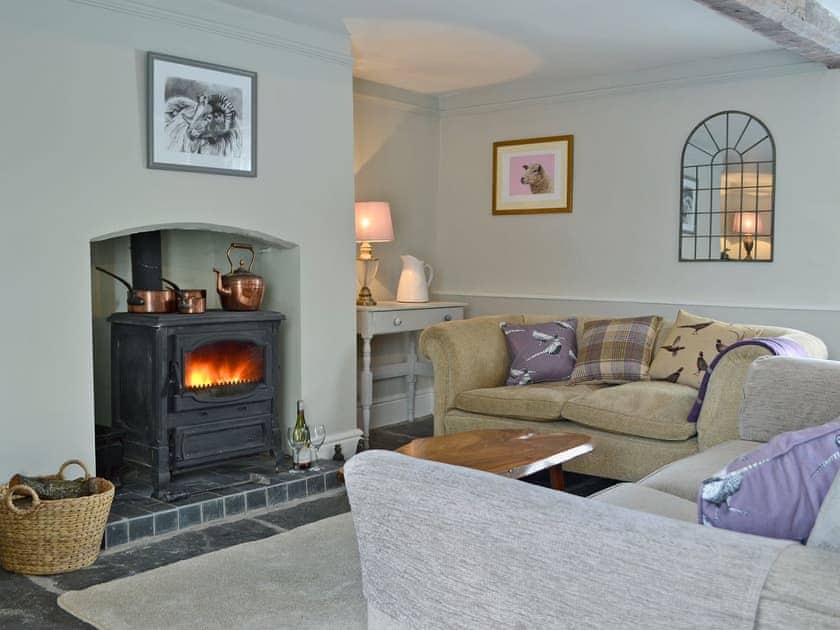 Warm and welcoming living area | The Cider Barn, Combe, near Presteigne