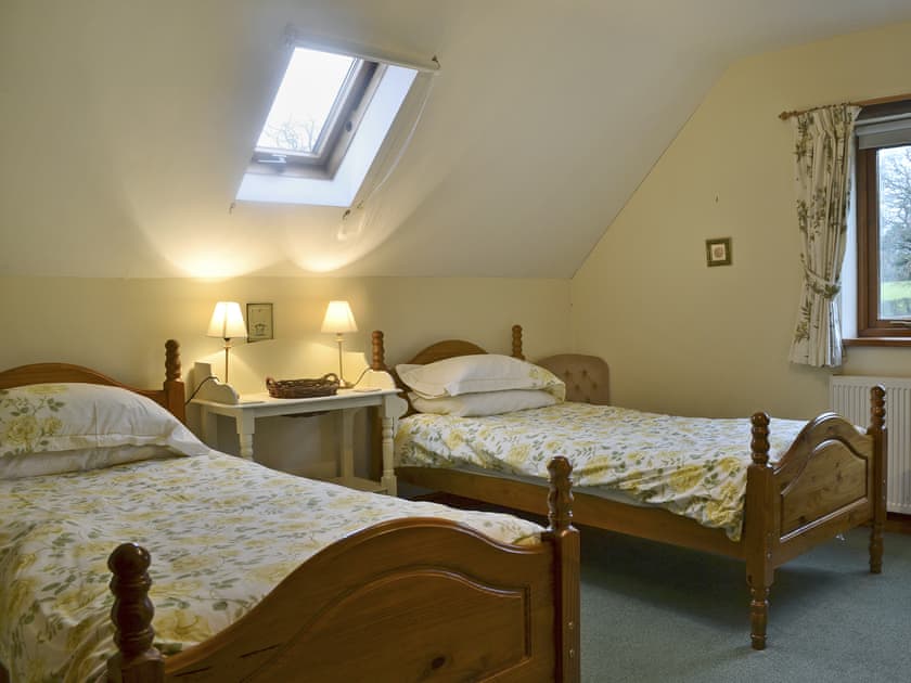 Charming twin bedroom | Howards End, Middleton-on-the-Hill, near Leominster