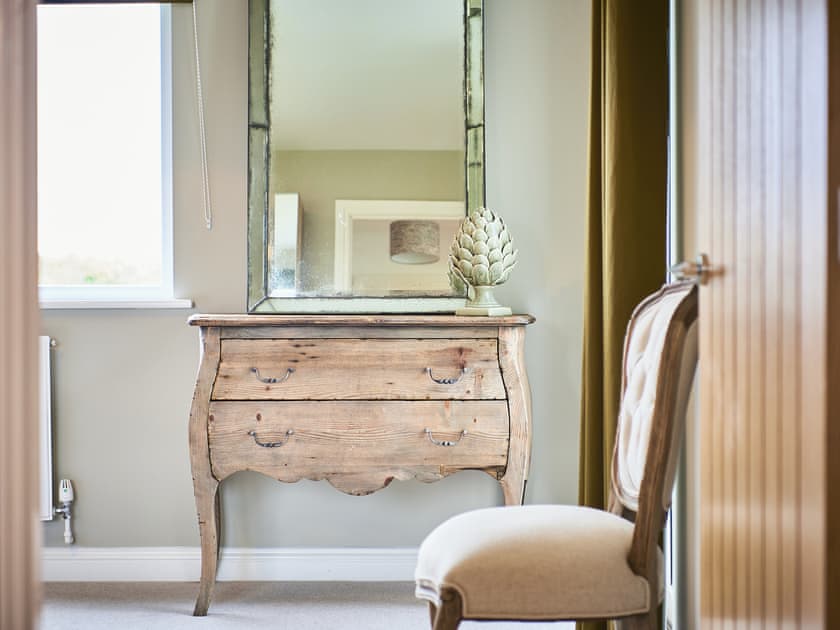 Elegantly furnished double bedroom | Carmel, Beadnell, near Seahouses