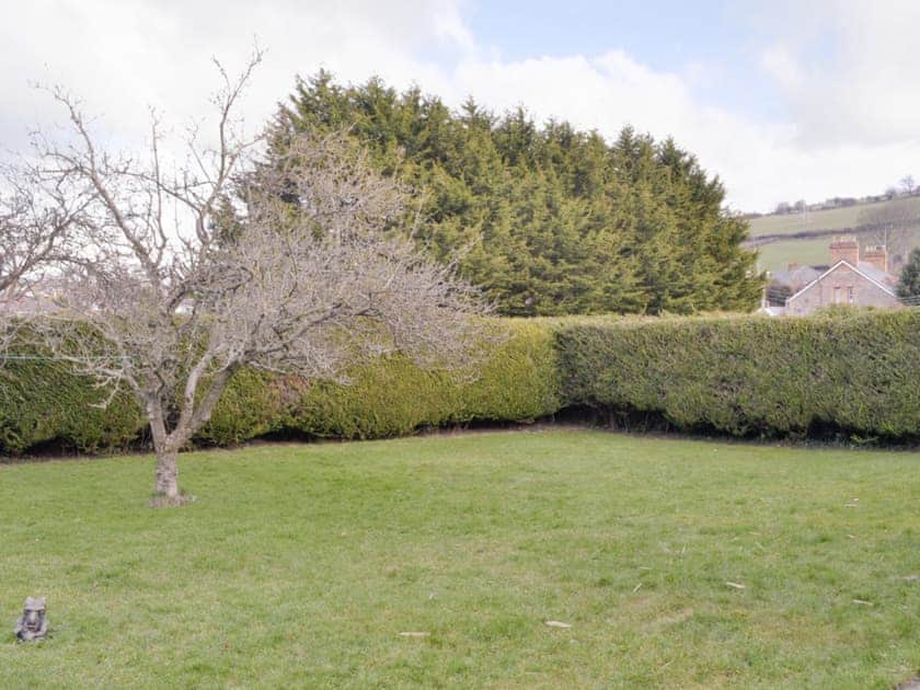 Enclosed garden | The Coach House at Old Vicarage Cottage, Betws-yn-Rhos, near Abergele