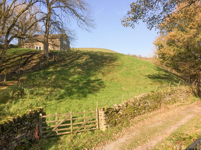 Footpath below the barn | Tom’s Barn, Hebden, near Skipton
