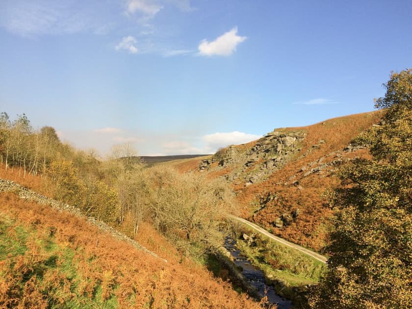 Lovely rural view north | Tom’s Barn, Hebden, near Skipton