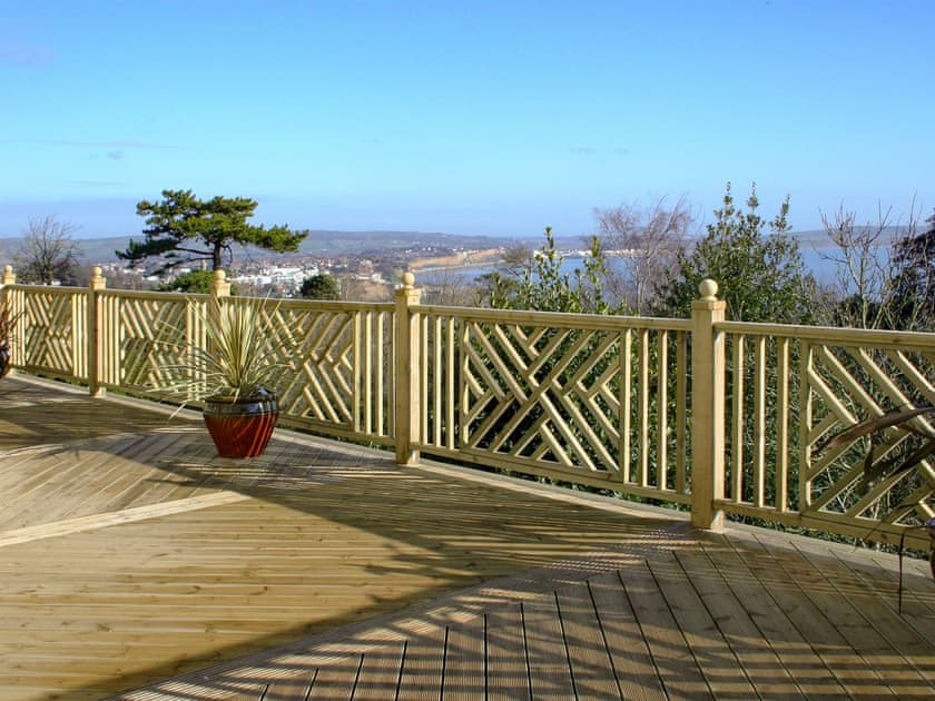 Spacious decking area | Priory Apartment, Shanklin