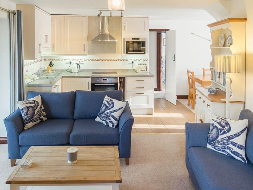 Well presented open plan living space | Poirot Cottage - Coppers Cottages, Lyme Regis