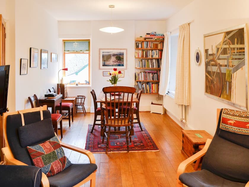 Delightful wood-floored living/dining room | The Larches, Seldom Seen near Thornthwaite