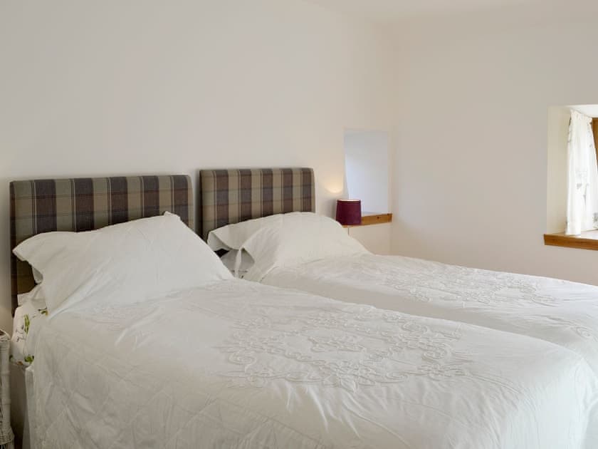 Good-sized twin bedroom | Shedend, Nether Dallachy, near Spey Bay