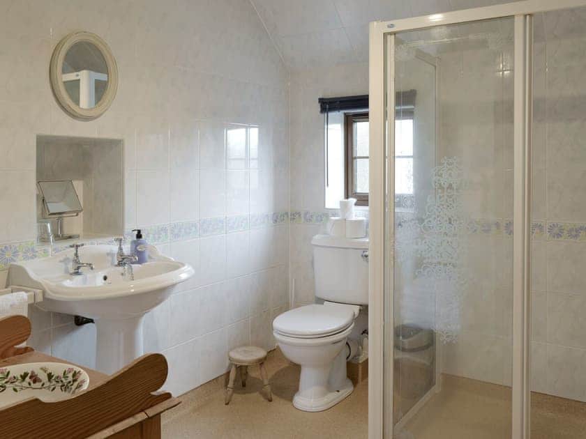 Shower room with shower cubicle and toilet | Shedend, Nether Dallachy, near Spey Bay