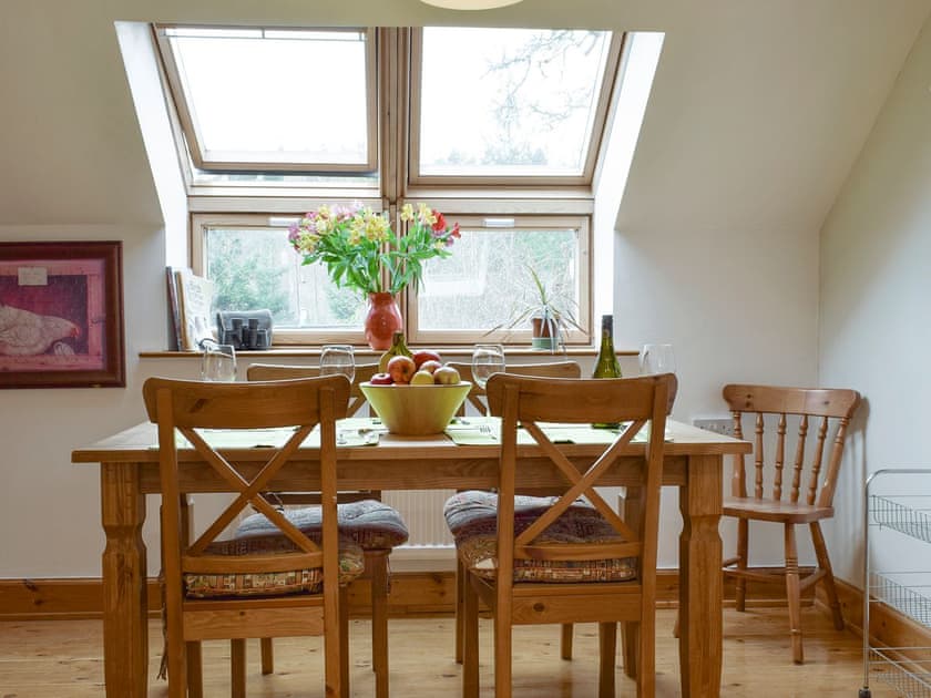 Convenient dining area within kitchen | Osprey Cottage - Hatton Cottages, Dunkeld, near Pitlochry