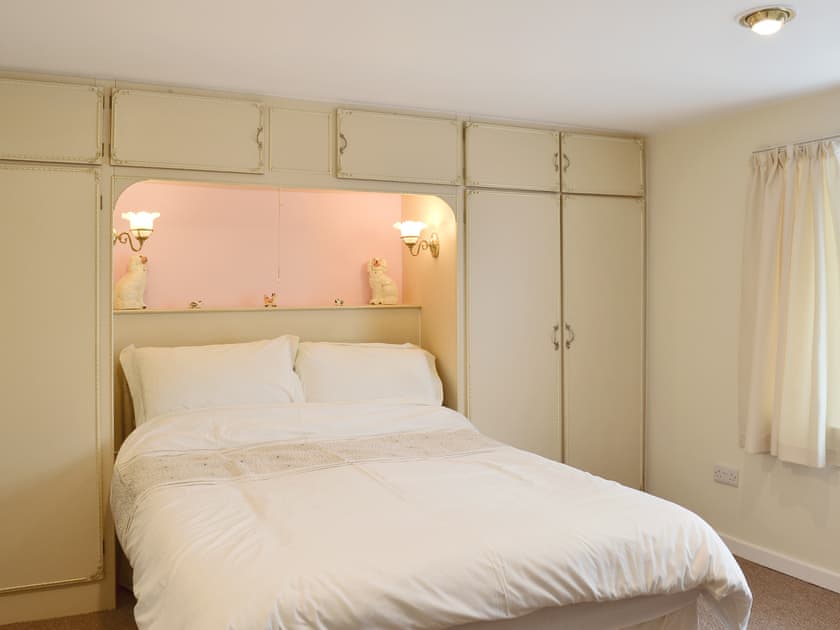 Comfortable double bedroom | The White Cottage, Furness Vale, near Whaley Bridge