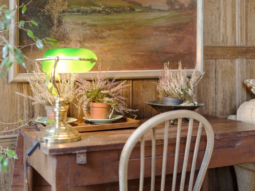 Study area in the living room | Fossilers Lodge, Lyme Regis