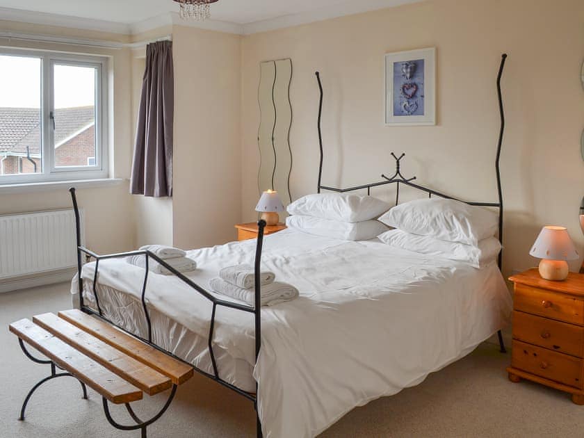 Romantic double bedroom | Sand Castles, Seahouses
