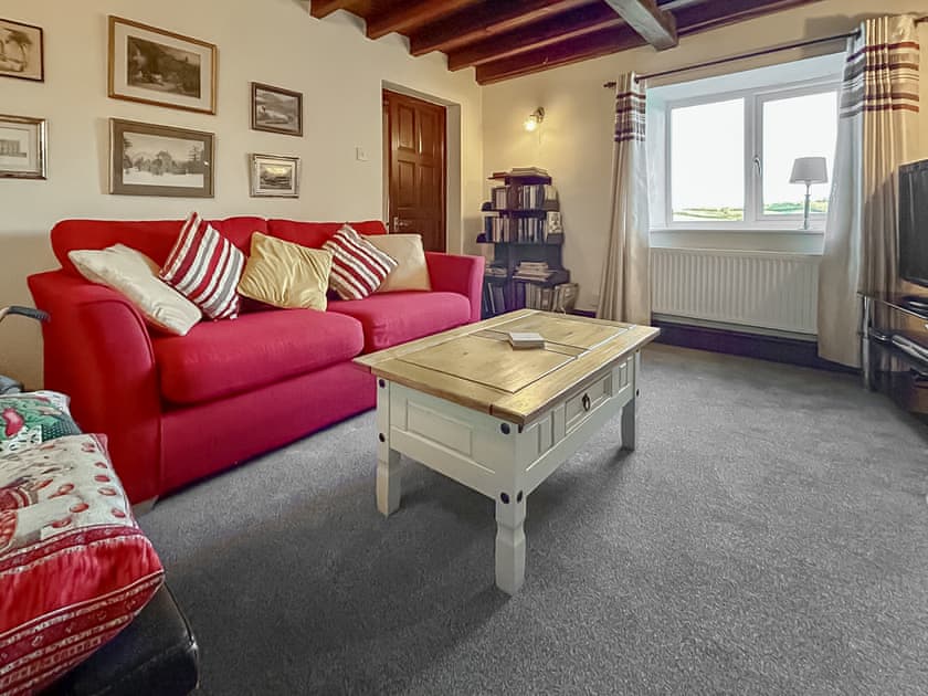 Cosy beamed study/TV room | Broadmeadows Farm, Butterton