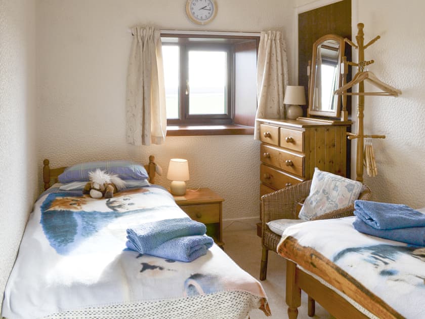 Attractive twin bedroom  | Sea View, Shilbottle, near Alnwick