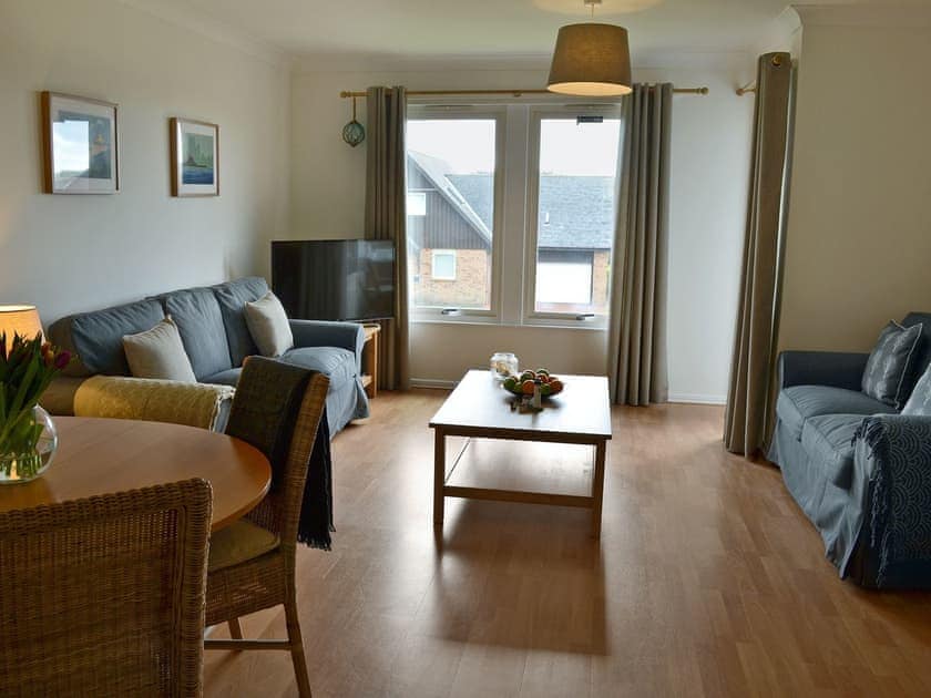 Tastefully furnished living/dining room | Sandy View, Beadnell, near Alnwick