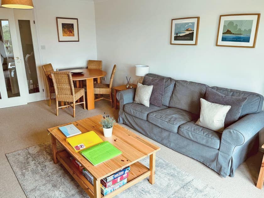Tastefully furnished living/dining room | Sandy View, Beadnell, near Alnwick