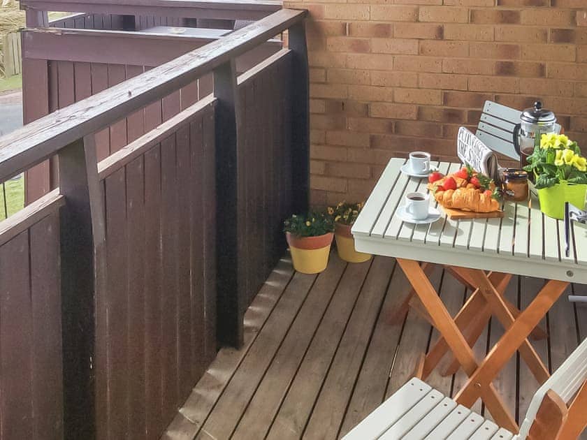 Inviting, private balcony | Sandy View, Beadnell, near Alnwick