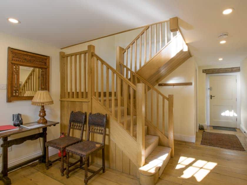Entrance hall and stairway | Higher Scarcliffe - Broughton Hall Estate, Broughton, near Skipton