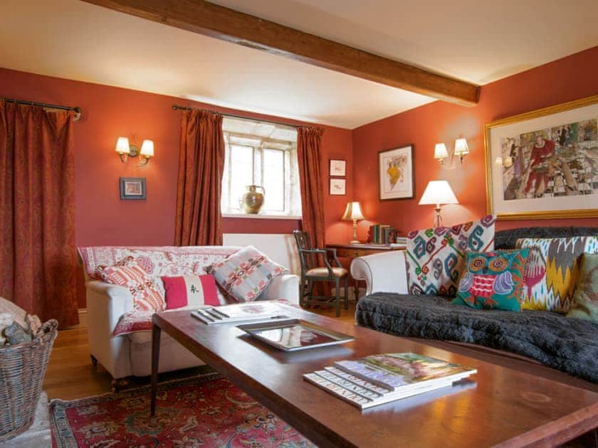 Comfy seating within the second living room | Higher Scarcliffe - Broughton Hall Estate, Broughton, near Skipton