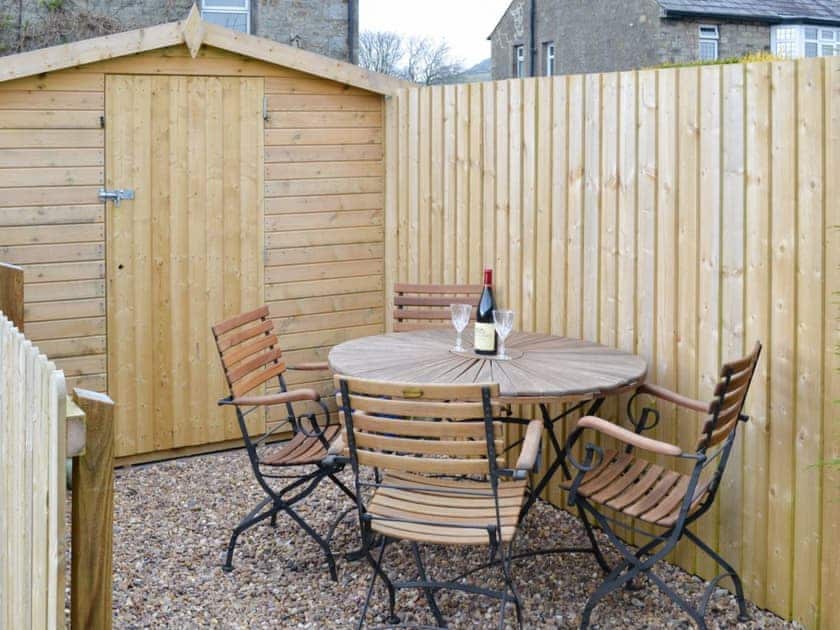 Sitting-out-area | Poppy Cottage, Hebden, near Grassington