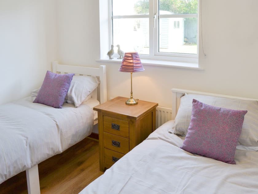 Light and airy twin bedroom | The Chase, Walcott, near North Walsham