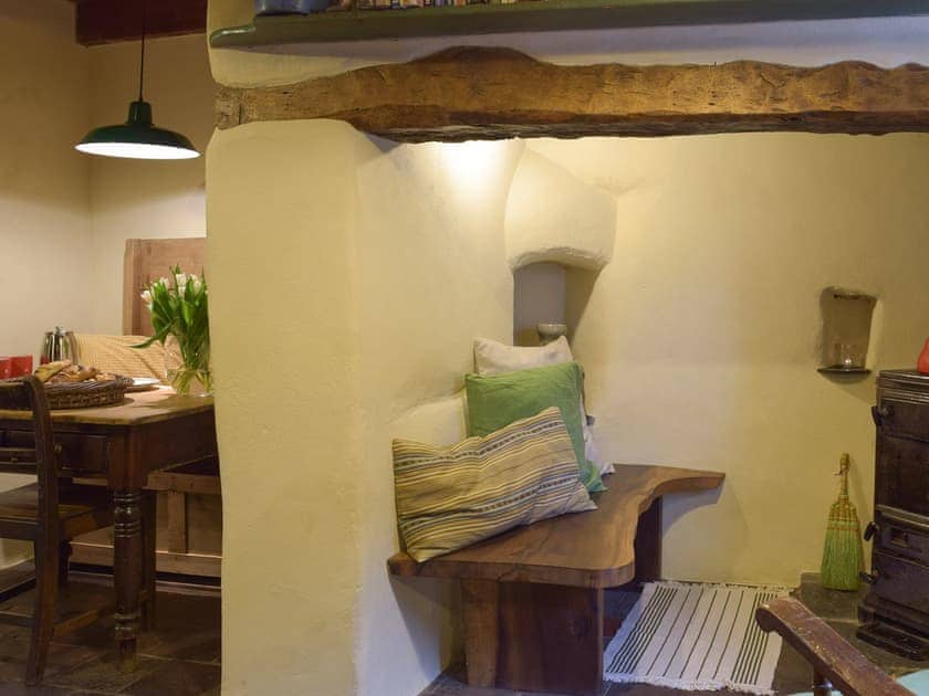 Inglenook seating and dining area | 2 Penrhiw, Abercych, near Newcastle Emlyn
